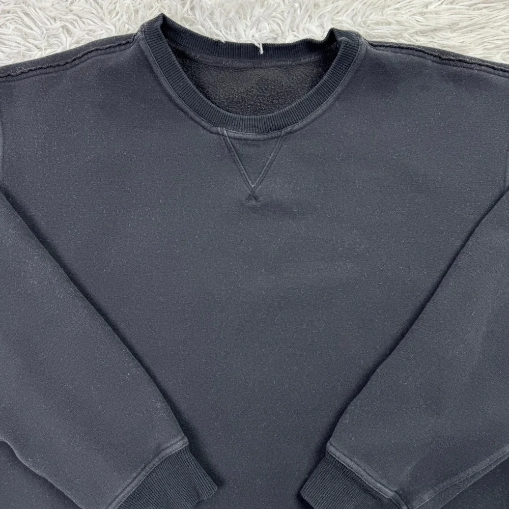 Lululemon Sweater Womens XL Black All Yours Crew Fleece Pullover Sweatshirt
